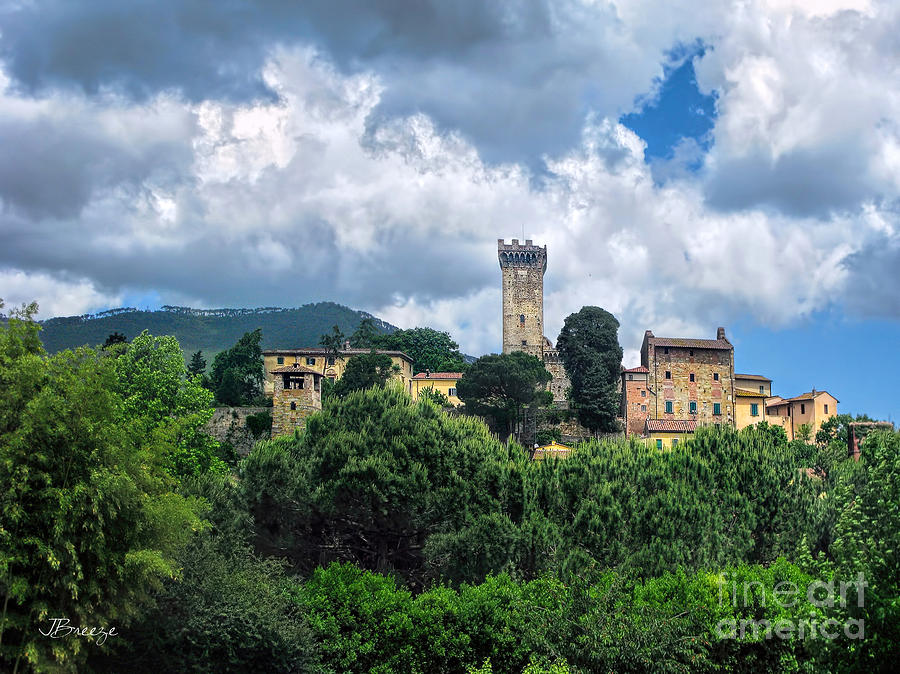 Fortress in the Tuscan Hills.Pontedera Photograph by Jennie Breeze