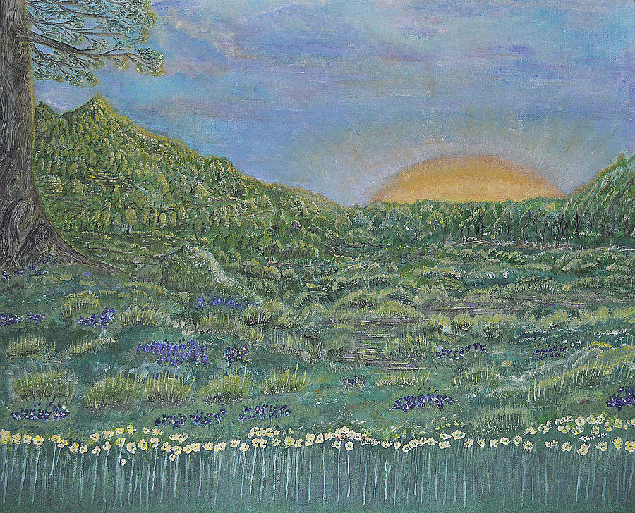 Fortunately spring 2 Painting by Felicia Tica