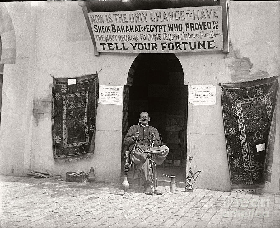 Egypt Photograph - Fortune Teller San Francisco Exposition 1894 by Martin Konopacki Restoration