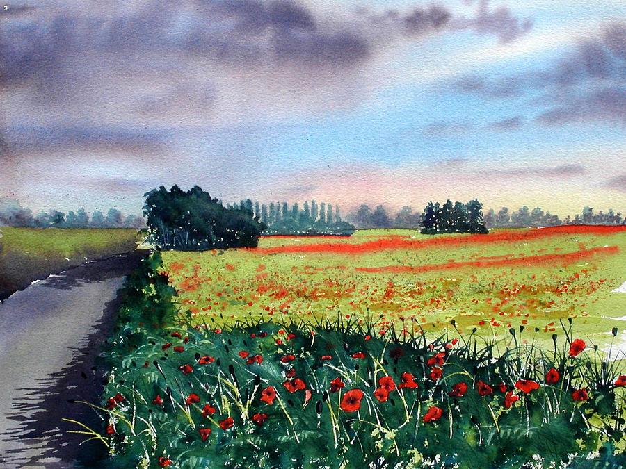 Forty Acre Field near Easingwold Painting by Glenn Marshall