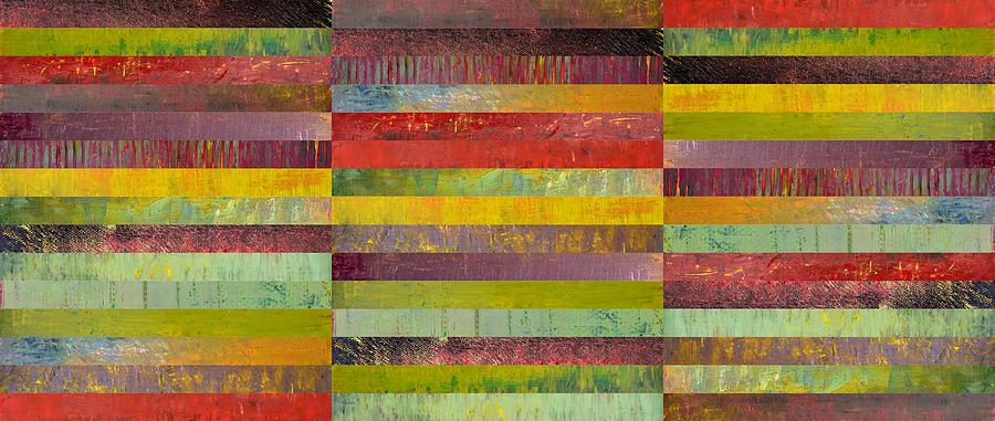 Abstract Painting - Forty Five Stripes by Michelle Calkins