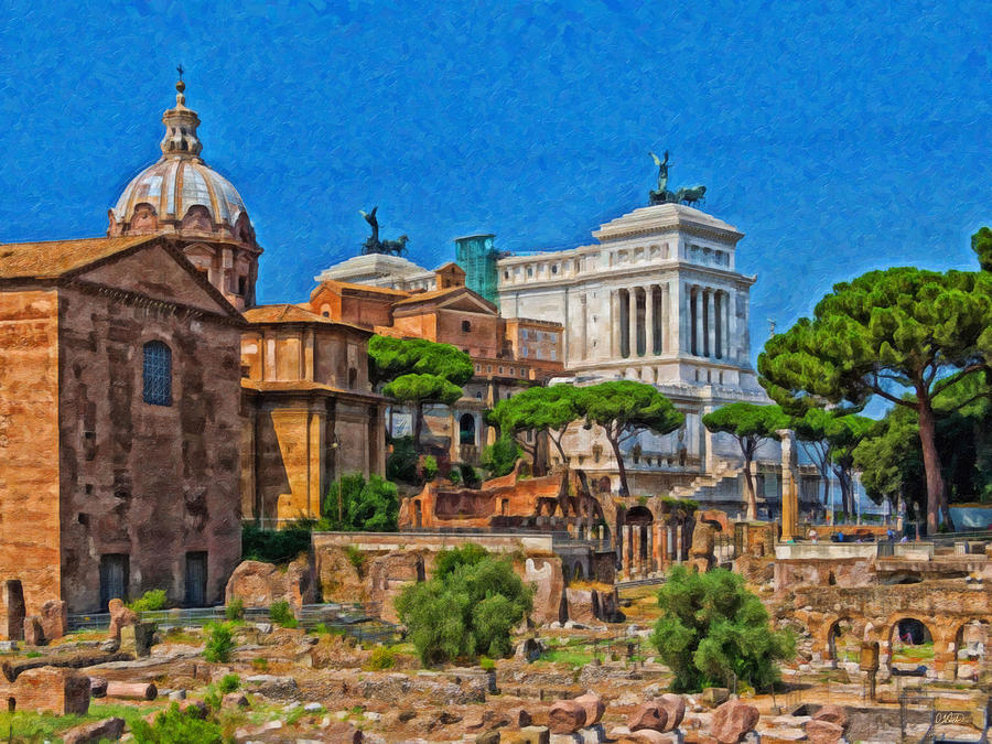 Forum Romanum Itl3911 Painting by Dean Wittle