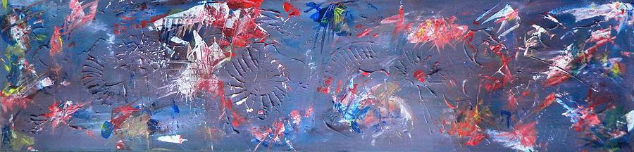 Abstract Painting - Fossils by Igor Kotnik