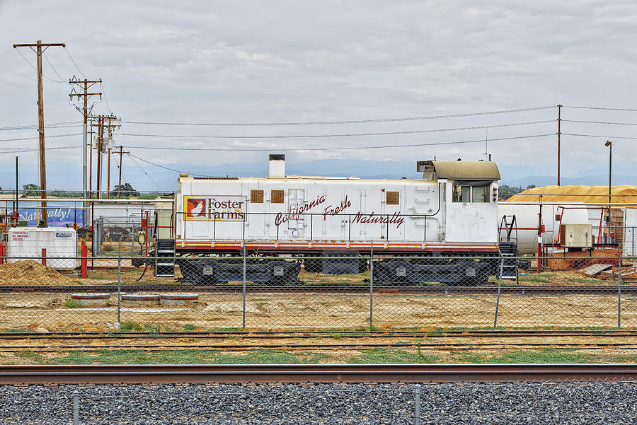 California Photograph - Foster Farms Locomotive by Jim Thompson