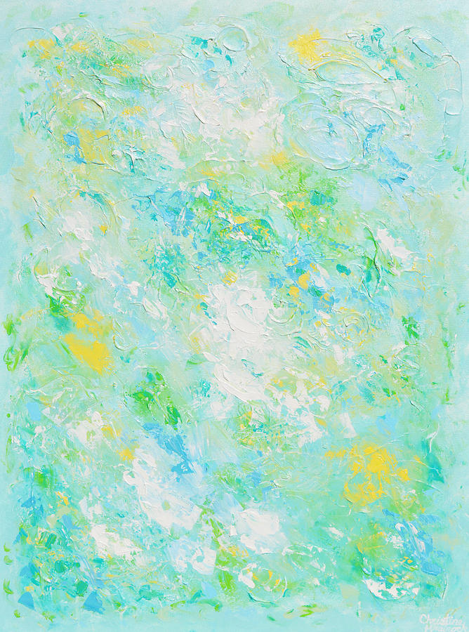 Abstract Painting - Found Peace by Christine Bell