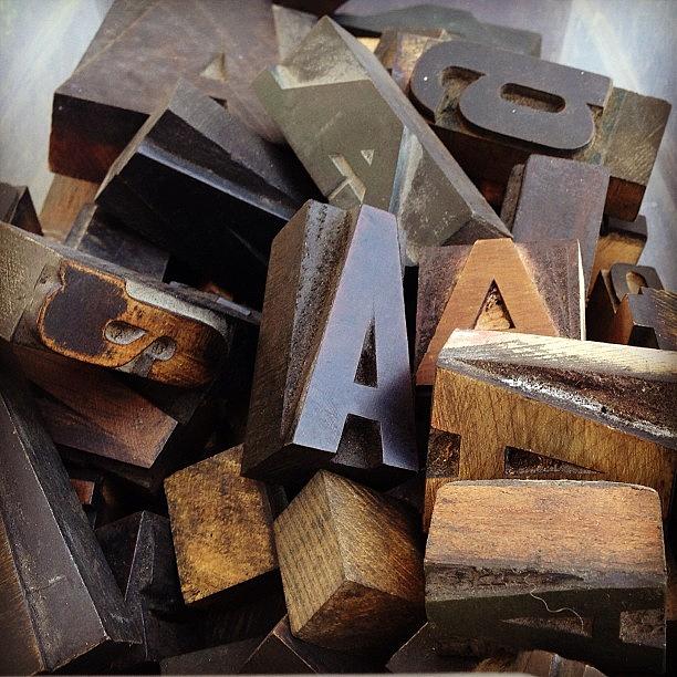 Sanfrancisco Photograph - Found Some Letterpress Blocks. This Is by Andres Cruz