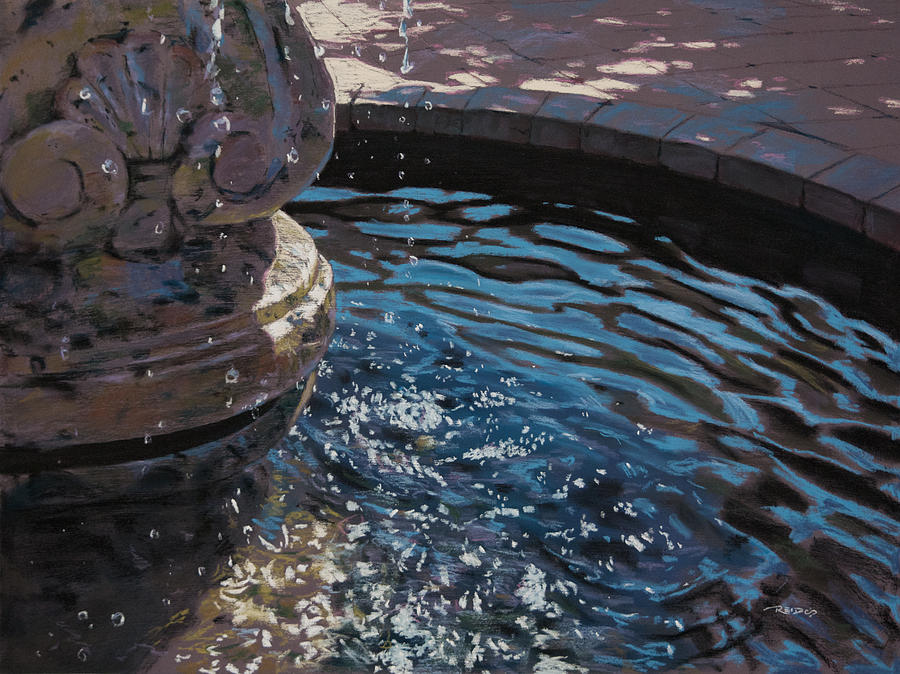 America Pastel - Fountain by Christopher Reid America Pastel - Fountain by Christopher Reid