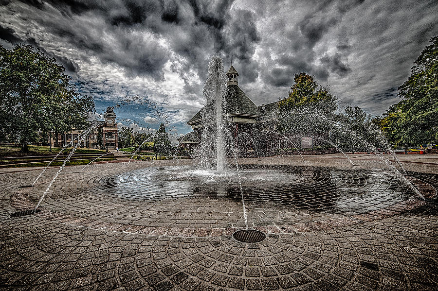 Architecture Photograph - Fountain in Duluth by All Around The World