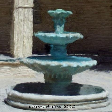 Fountain in Ecija Painting by Bruce Nutting
