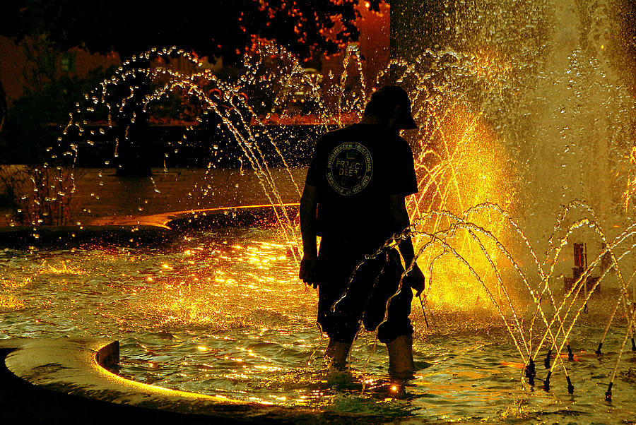 Fountain Man Photograph by Rick Shea