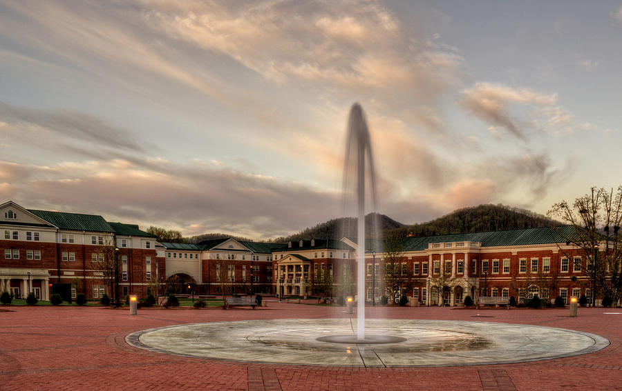 Fountain Of Knowledge - WCU Photograph by Greg and Chrystal Mimbs