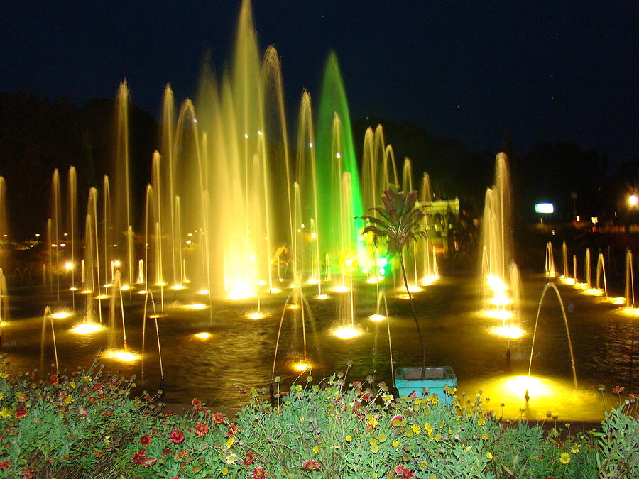 Fountain of Light Photograph by Archana Verma - Fine Art America