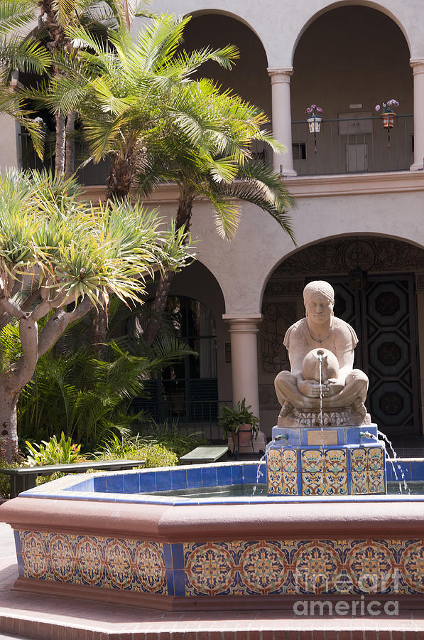 Fountain of the Aztec Woman Photograph by Brenda Kean