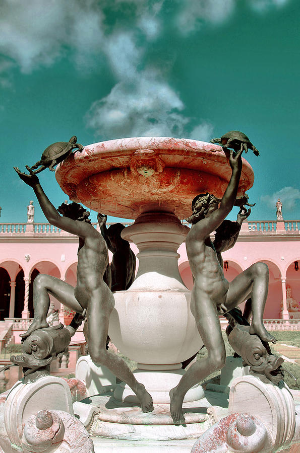 Fountain Of The Tortoises Ringling Museum Sarasota Photograph