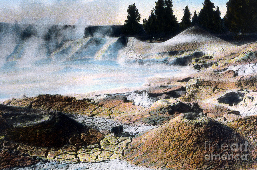 Fountain Paint Pot Yellowstone Np 1928 Photograph by NPS Photo Asahel Curtis