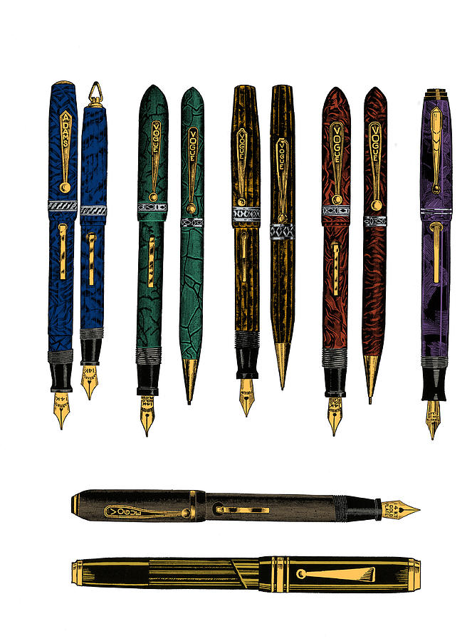 Fountain Pens Photograph by Science Source