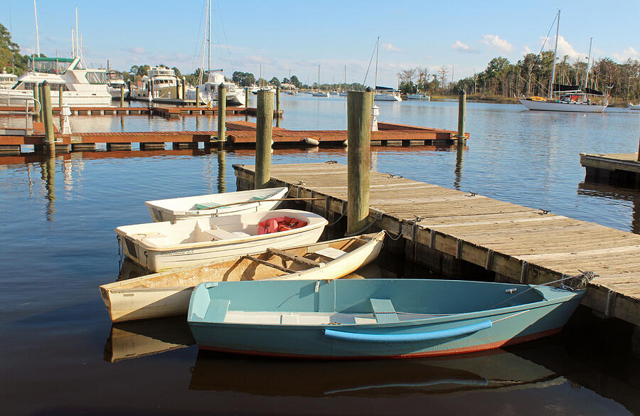 Boat Photograph - Four Boats  by Cynthia Guinn