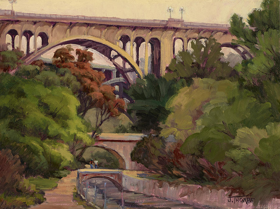 Four Bridges Painting by Jane Thorpe