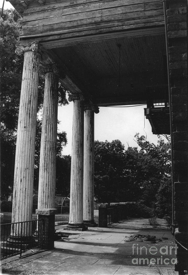 Antique Homes Photograph - Four Columns by Michelle OConnor