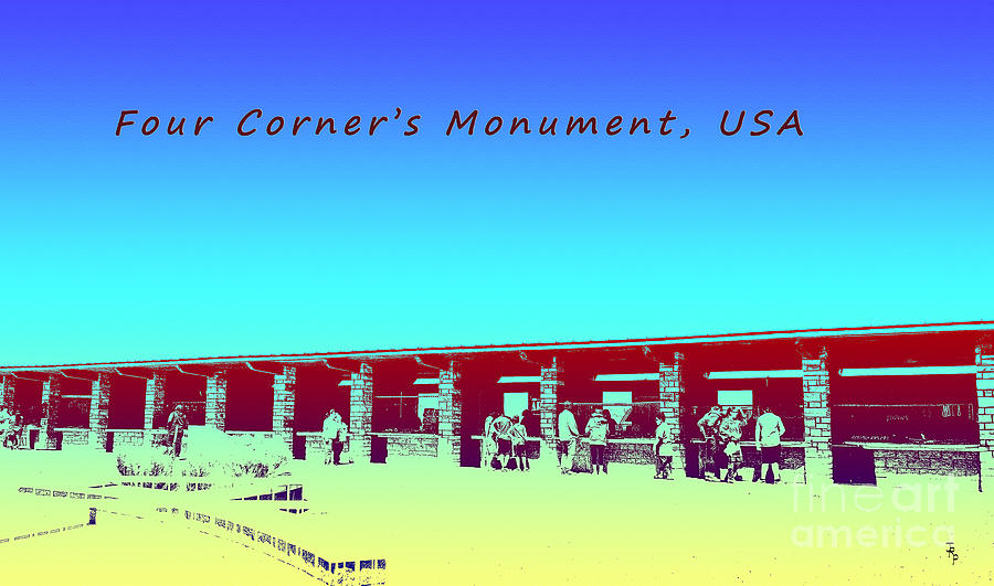 Desert Photograph - Four Corners Monument USA by Janice Pariza