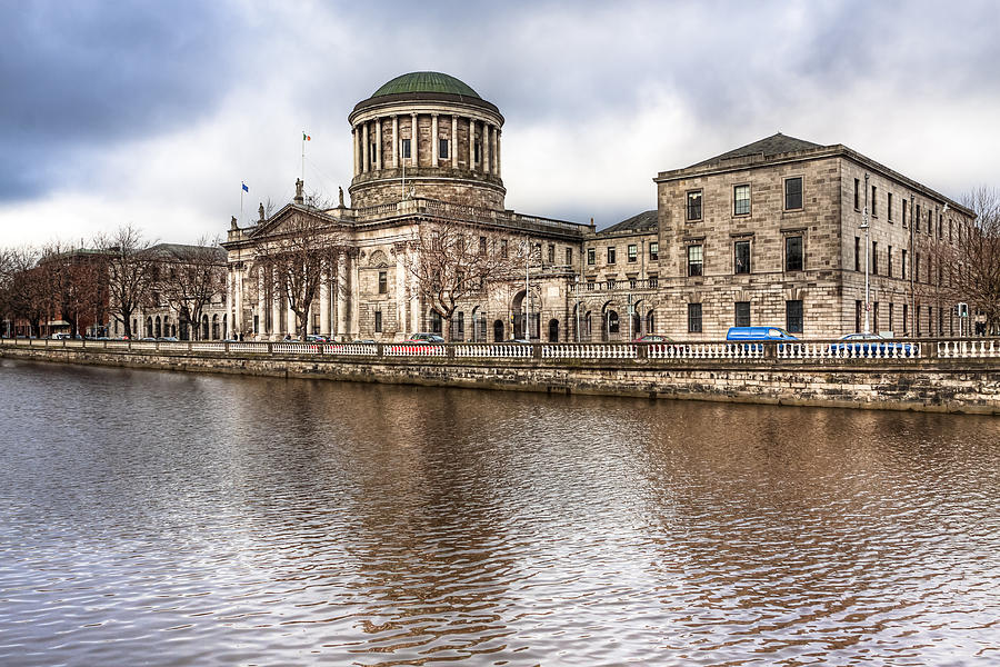 Four Courts on the River Liffey in Dublin Photograph by Mark Tisdale