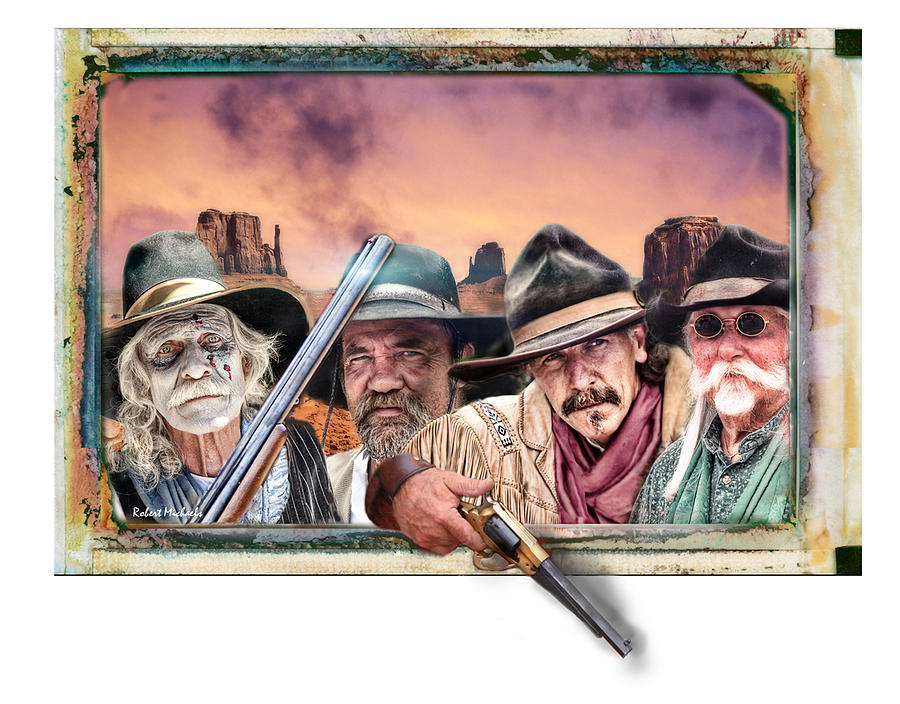 Four Hombres Photograph by Robert Michaels