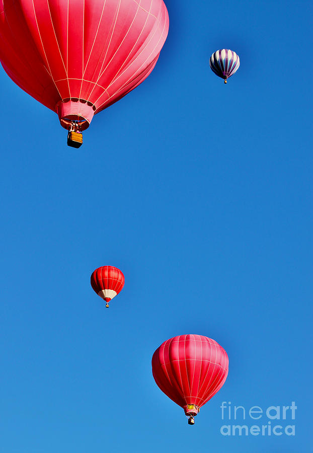Four Hot Air Balloons Cortez Colorado Photograph by Janice Pariza