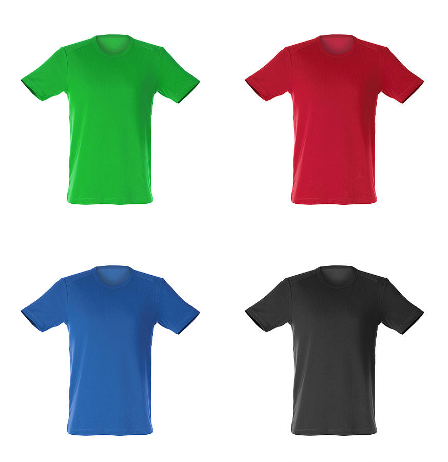 Four Isolated T-shirts Photograph by Amriphoto