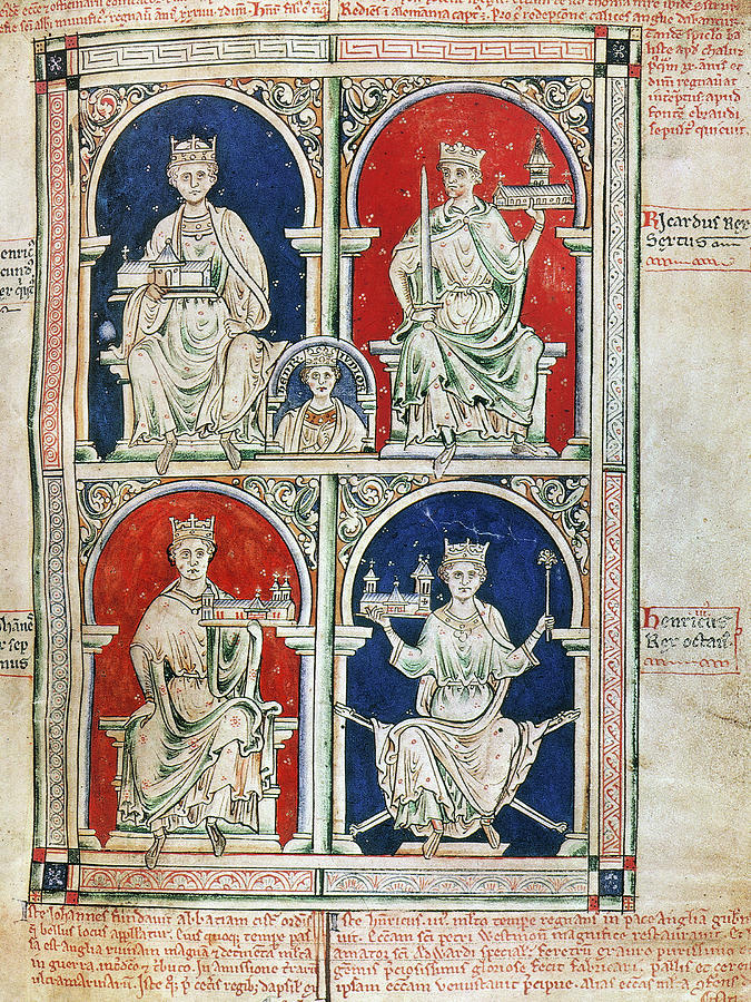 Four Kings Of England Depicted Painting by Granger