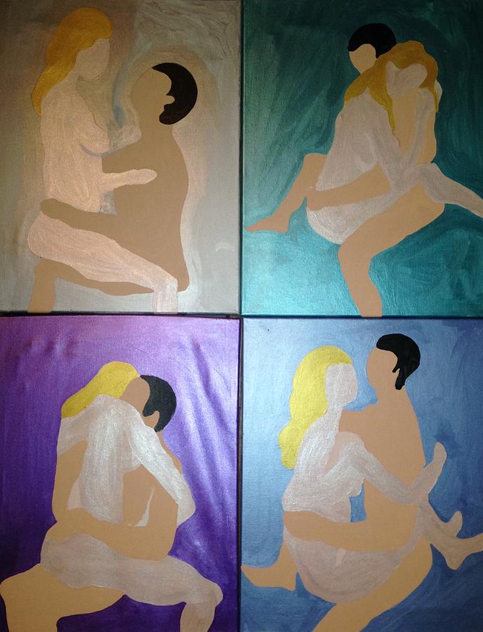 Four Part Painting by Erika Jean Chamberlin