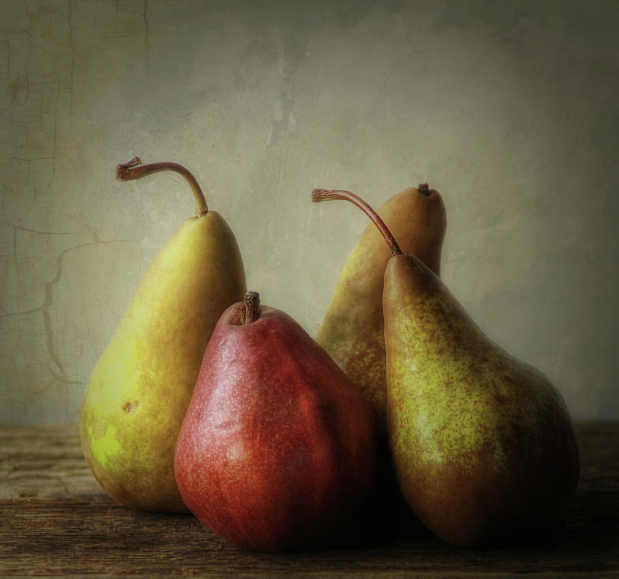 Four Pears Photograph by Cara Ramsey