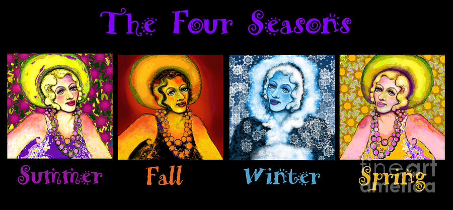 Four Seasons in a Row Digital Art by Carol Jacobs
