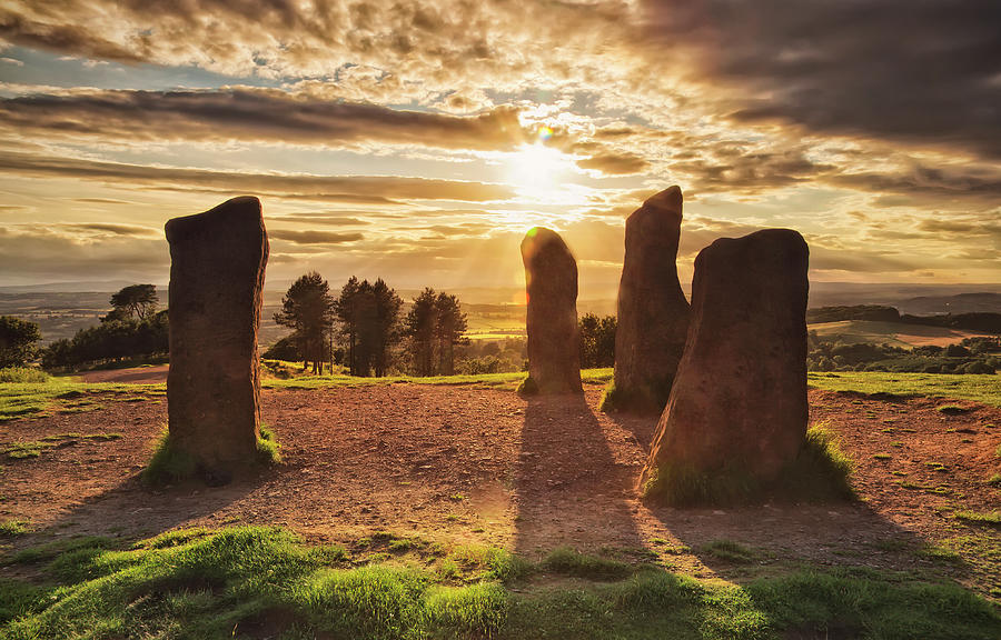 Four Stones Of Clent, Worcestershire At Photograph by Verity E. Milligan