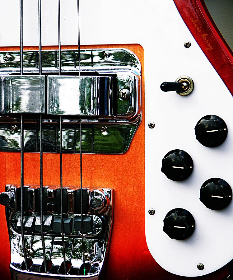 Four String Rickenbacker Bass  Photograph by Chris Berry