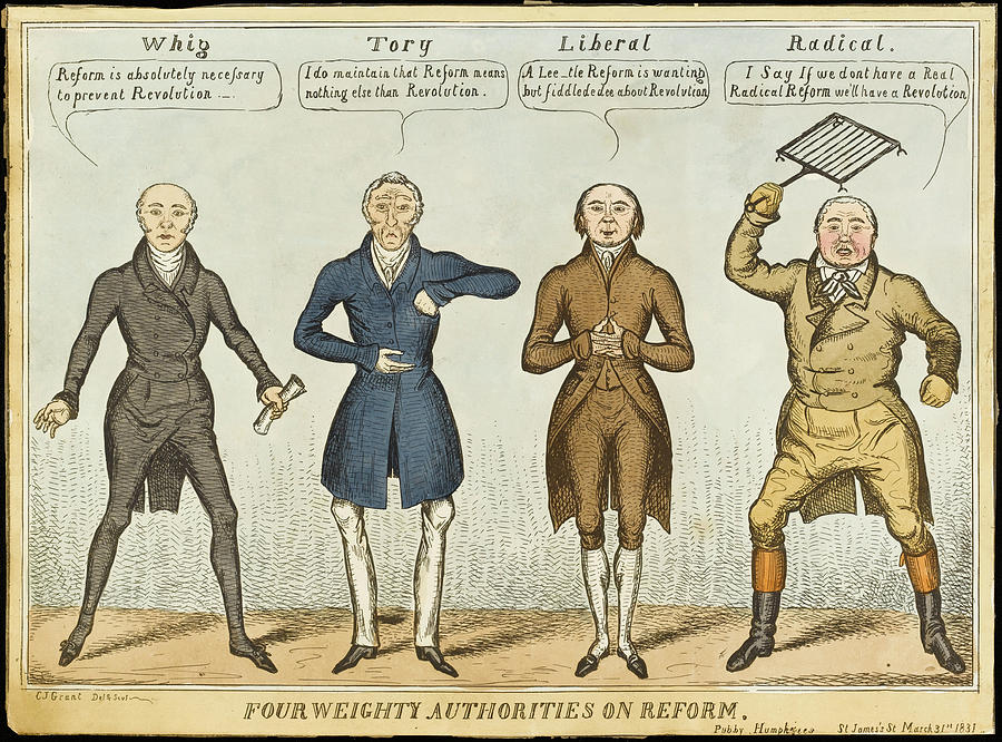 'four Weighty Authorities On Reform' Drawing by Mary Evans Picture