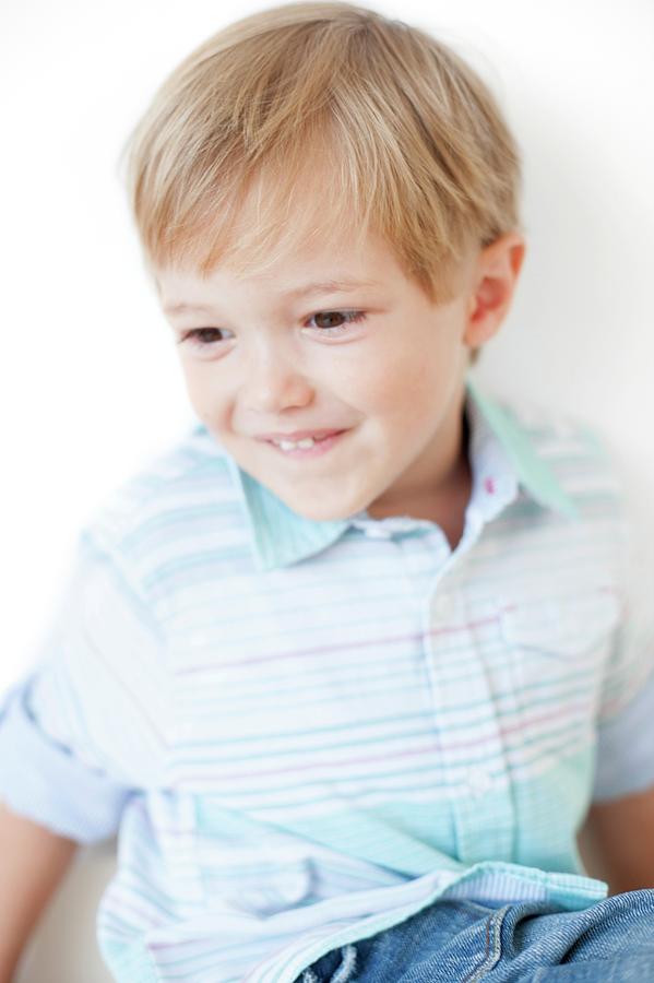 Four Year Old Boy Photograph by Ian Hooton/science Photo Library Pixels