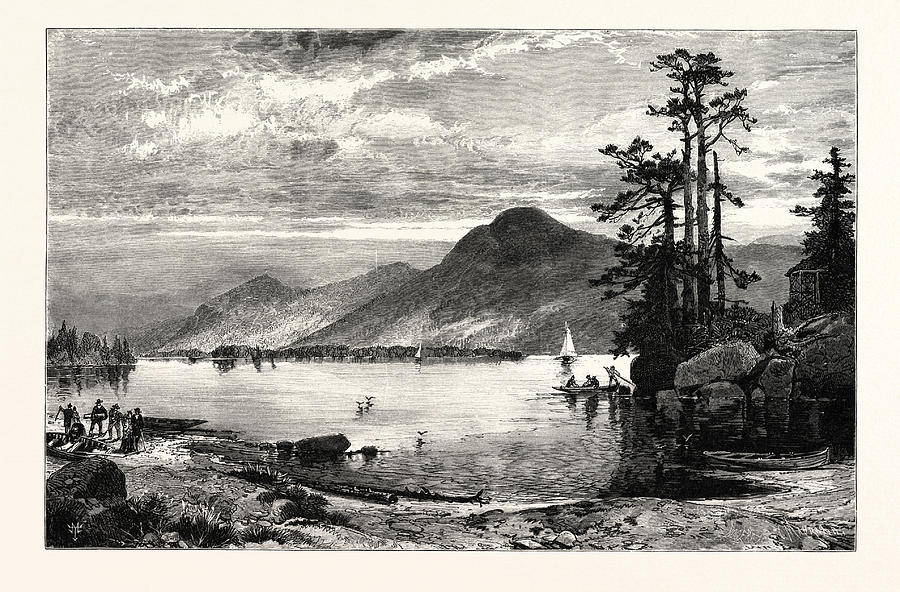 Thomas Moran Drawing - Fourteen-mile Island by American School