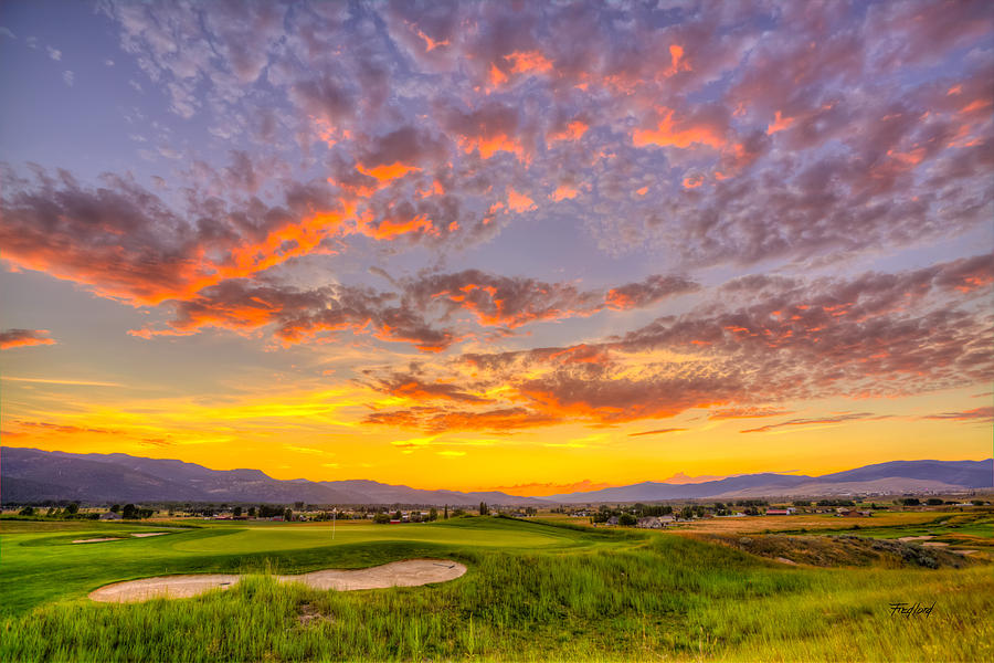 Fourth Green Sunset in Missoula Montana Photograph by Fred J Lord