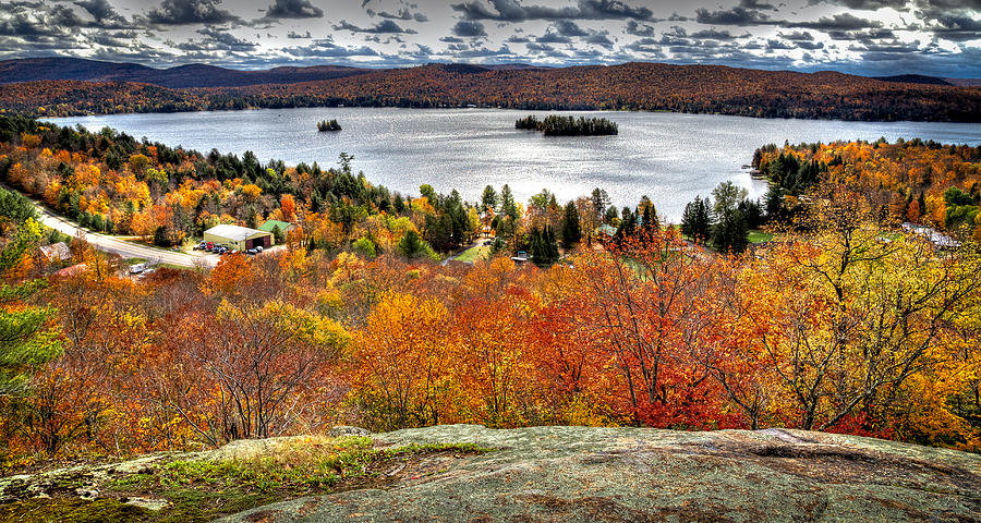 Fall Photograph - Fourth Lake from Above by David Patterson