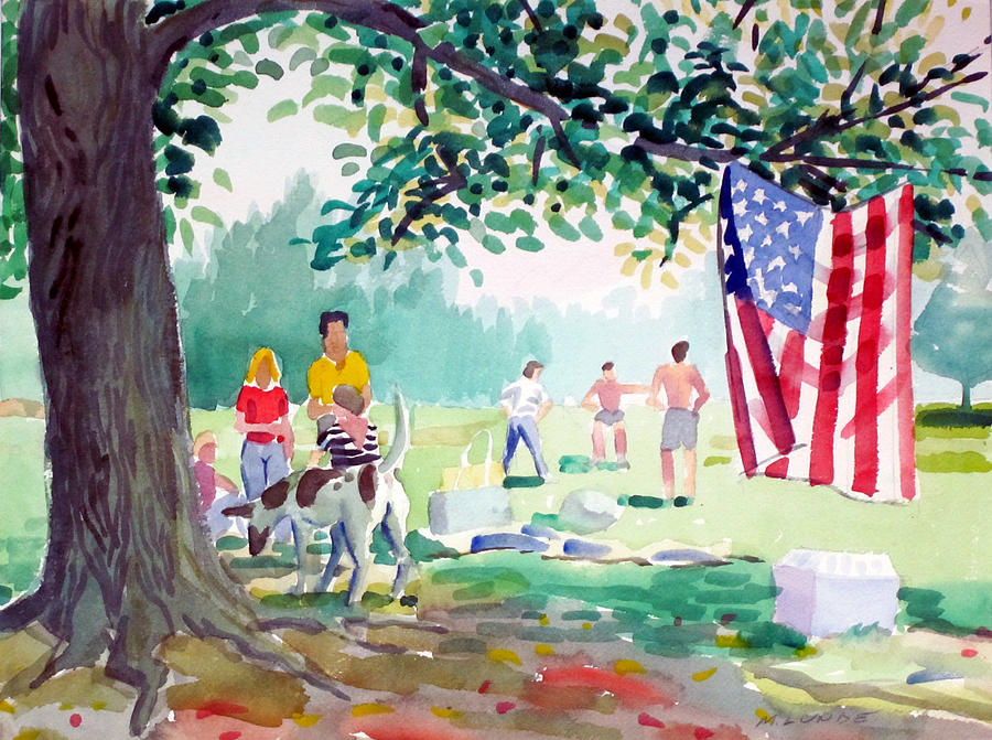 Fourth of July Painting by Mark Lunde