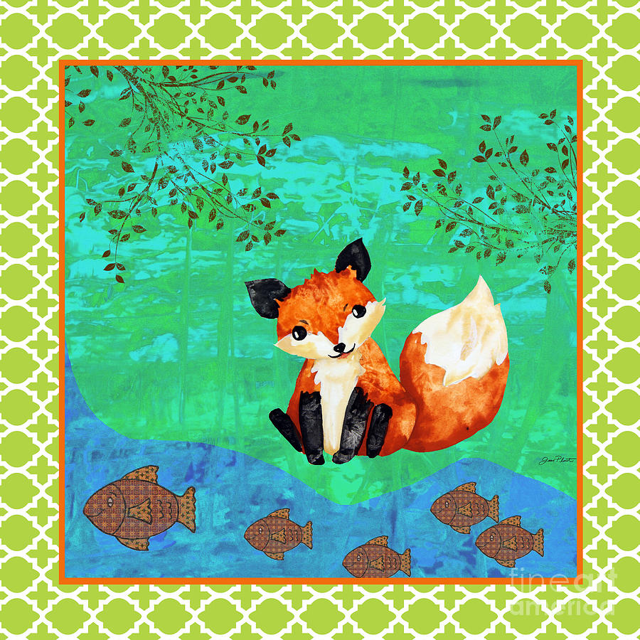 Fox-C Painting by Jean Plout