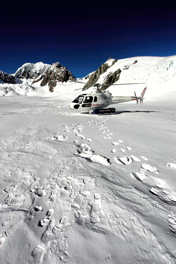 Fox Glacier Helicopter Photograph by Amanda Stadther