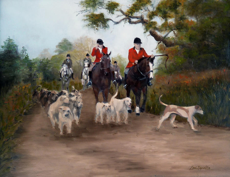 Fox Hunt Painting by Lori Ippolito