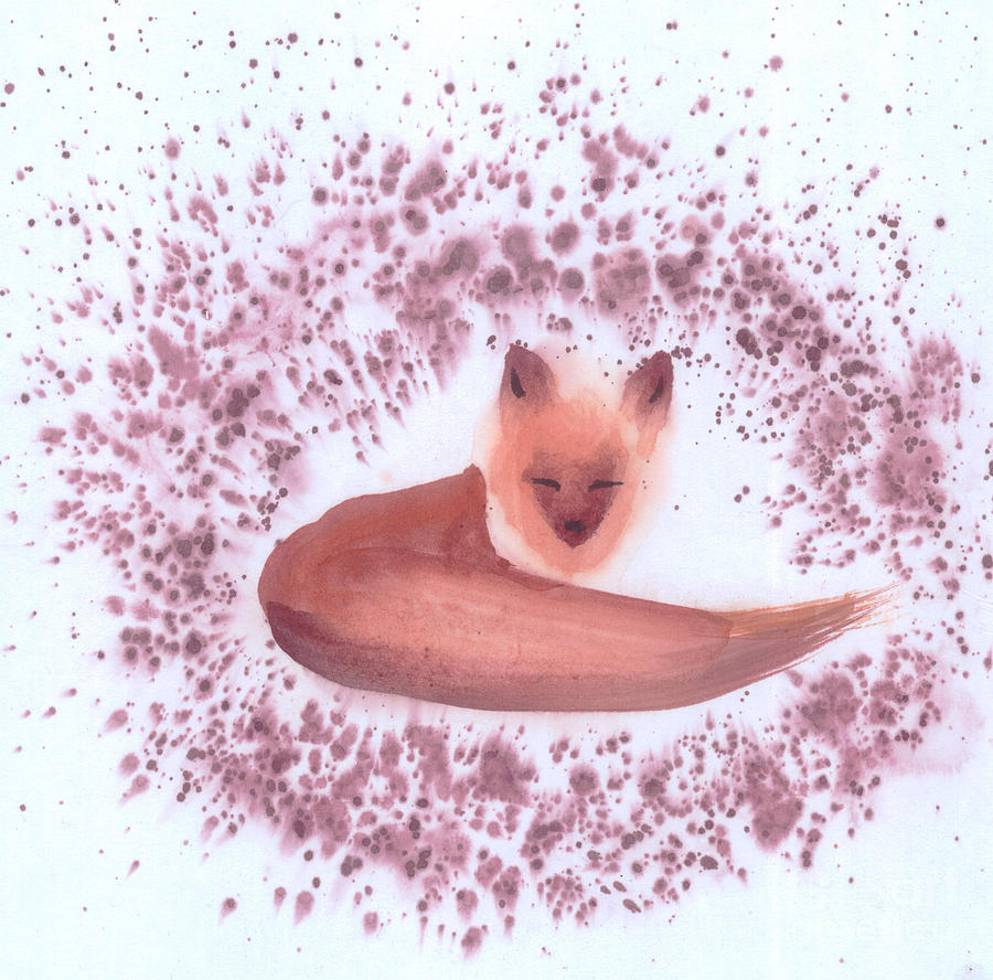 Fox Painting by Mui-Joo Wee