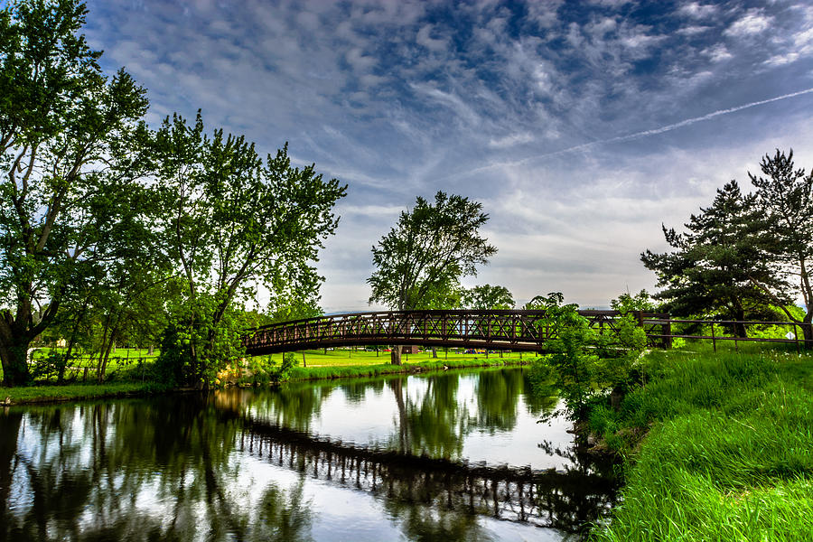 Landscape Photograph - Fox River Bridge by Randy Scherkenbach