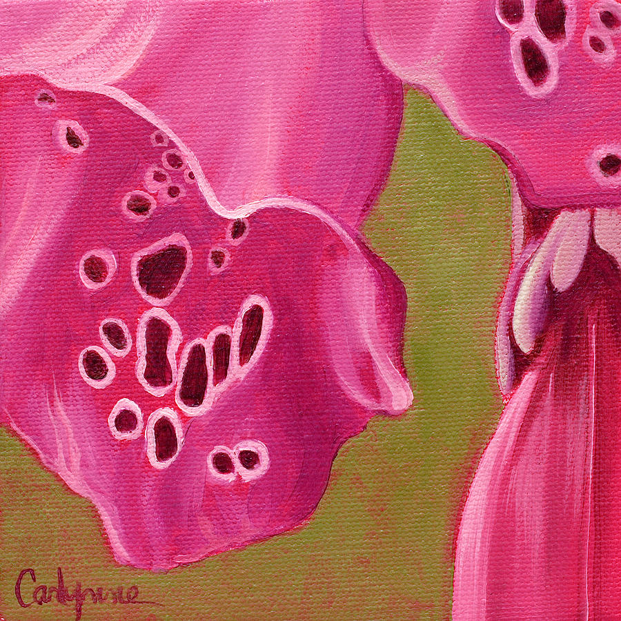 Nature Painting - Foxglove by Carlynne Hershberger