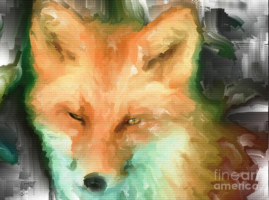 Foxy Girl Digital Art by Ruby Cross