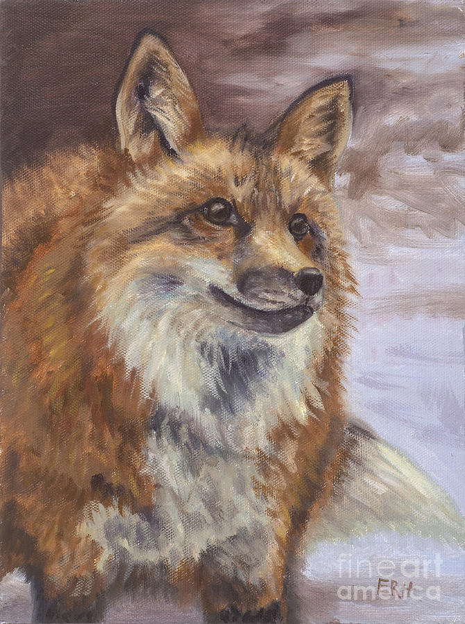 Nature Painting - Foxy Smile by Elizabeth Rieke Hefley