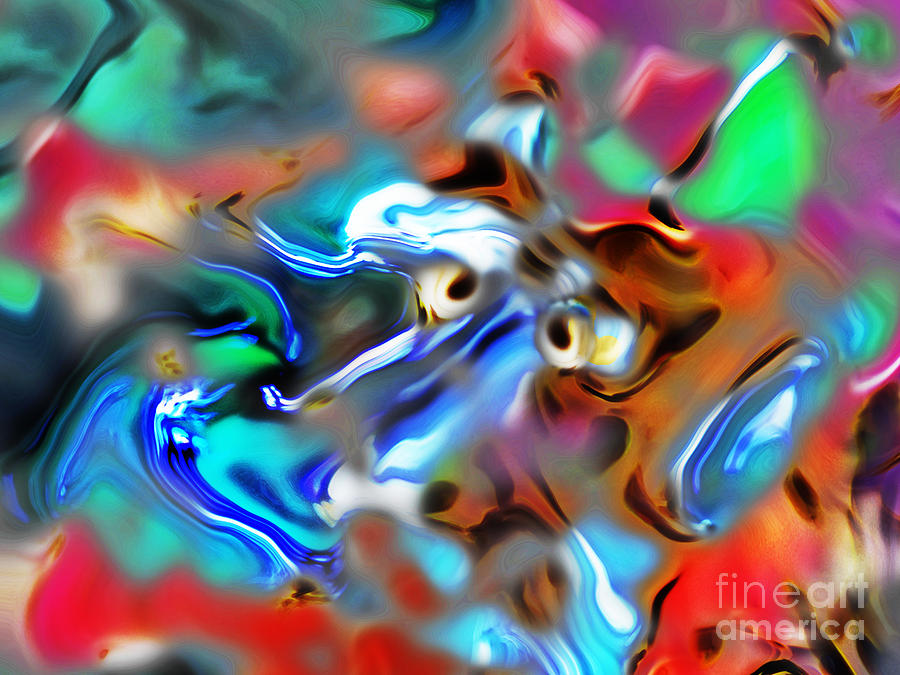 Abstract Digital Art - Foxy by Tom Hubbard