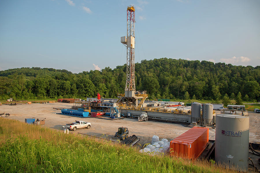 Fracking Drill Rig Photograph by Jim West